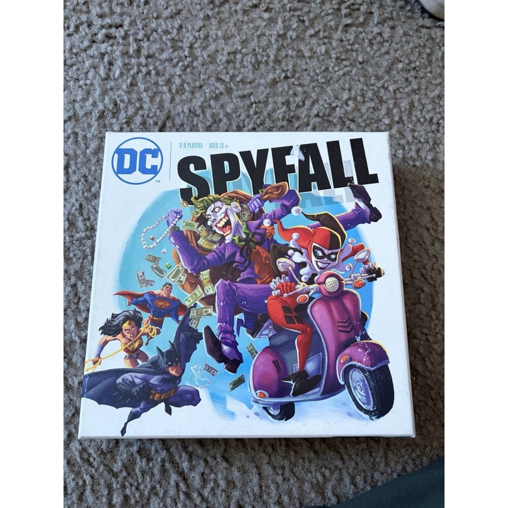 DC Universe Spyfall Social Deduction Party Card Game Board Game Brand EUC